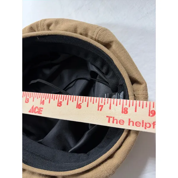 Angela & William Tan Khaki Cotton Newsboy Cap Baker Boy Hat CB4132 - Image 8