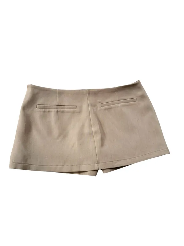 NWT Peppermayo Mirna Micro Skort Low Rise Skort in Taupe Marle Size 6 - Image 6