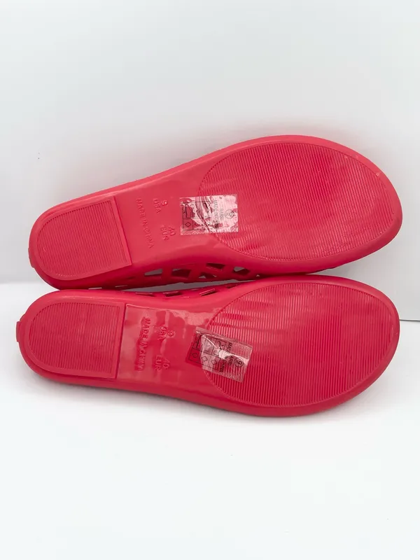 Nicole Miller jelly matte waterproof lightweight red sandals women’s Size 9 - Image 9