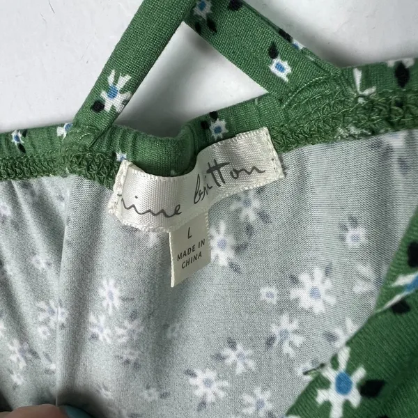 Nine Britton NWT Stitch Fix Desiree Strappy Floral Sleeveless Dress Green Size Large L NEW - Image 6