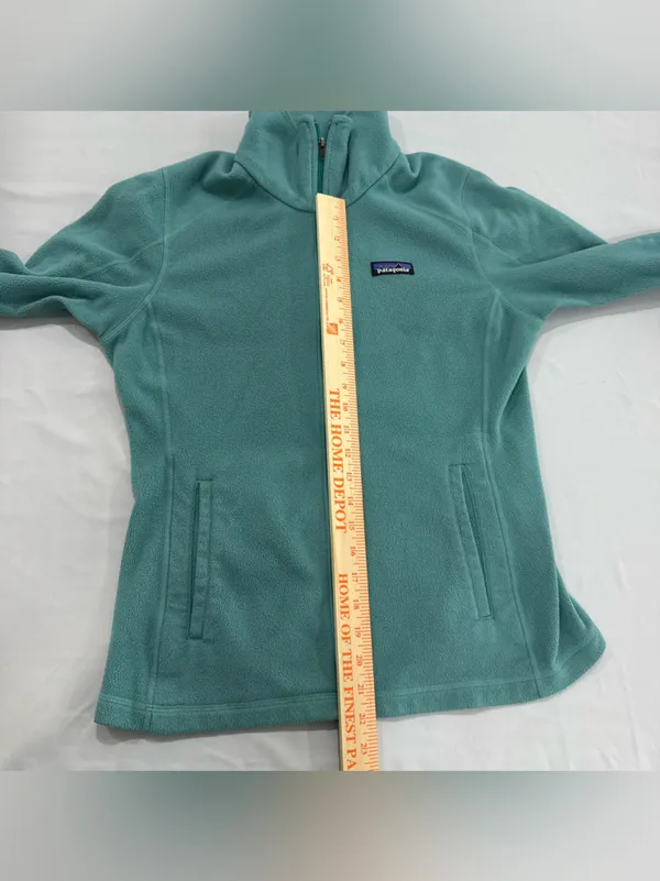 Patagonia Teal Zip-up Fleece Medium‎ - Image 6