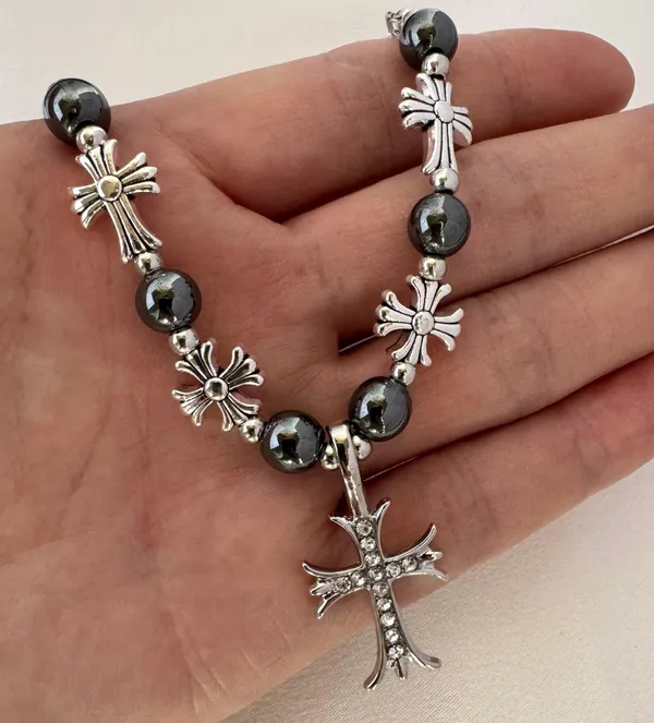 Cross Pendant Necklace for Men Women,Streetwear Punk Hip Hop Unisex Style - Image 3