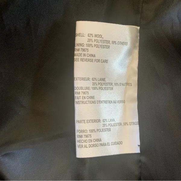 Micheal Kors Black Double-breasted Pea Coat Size 4 - Image 8