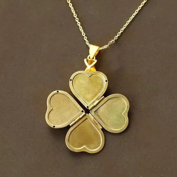 Love Locket Heart Shaped Locket Necklace 4-layer Photo Necklace Jewelry - Gift - Image 8