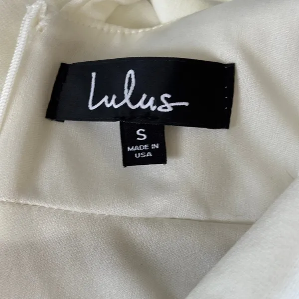 Lulus Forever Crush‎ White Strappy Skater Dress Sz S White Sexy Feminine - Image 4
