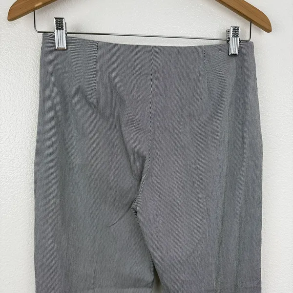 Piazza Sempione Jacqueline Trouser Pants Womens 40 Black White Stripe Career 25" - Image 11