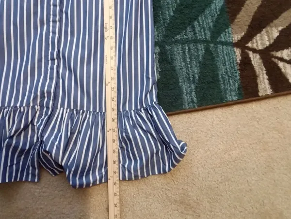 J Crew Tiered Shirt Dress In Cotton Poplin Mini Belted Ruffle Hem Preppy Nautica - Image 11
