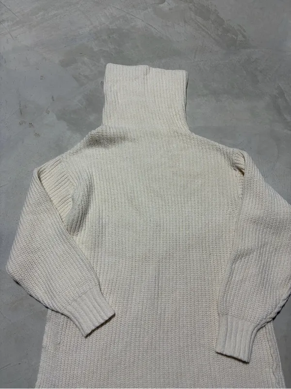 Free people Cream Turtleneck Knit Sweater - Women's Cozy small - Image 2