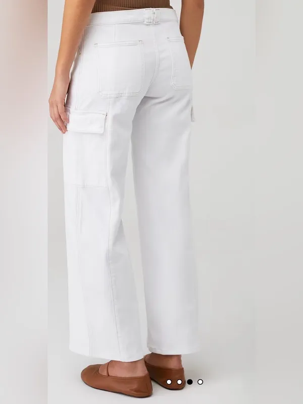 HUDSON JEANS MATERNITY WIDE LEG CARGO PANT size 30 - Image 3