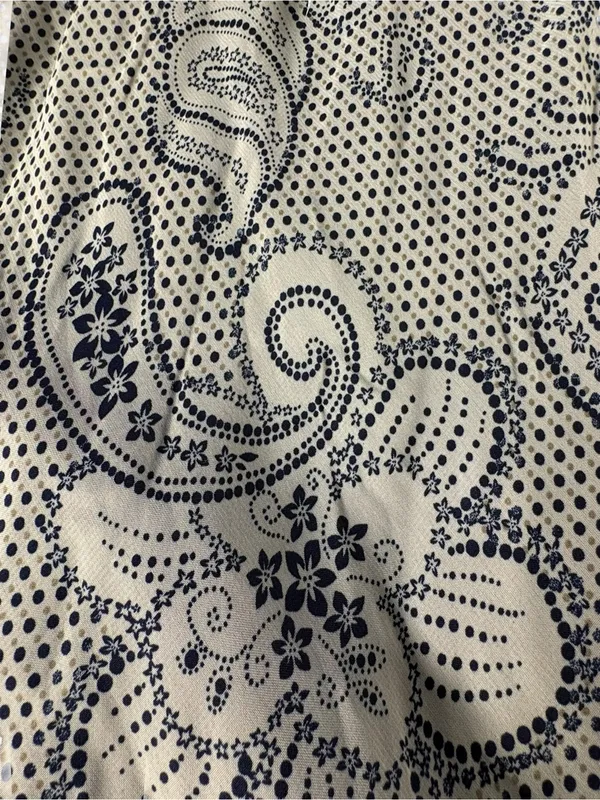 Vintage Y2K Dressbarn Paisley Midi Dress 8 Whimsigoth Fairy Grunge Boho V Neck - Image 5