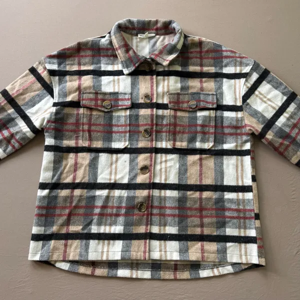 Newbury Kustom Tartain Plaid Flannel Over Shirt Jacket - Image 5