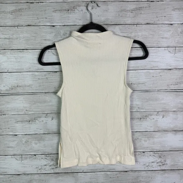 Madewell Side Slit Mockneck Tank Top Size XXS - Image 7