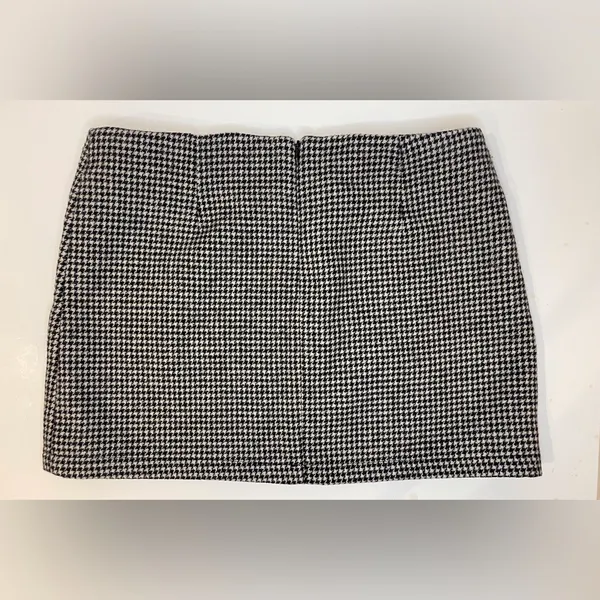 Brandy Melville Y2K Wool Classic‎ Houndstooth Mini Skirt Size S (160/84A) - Image 4