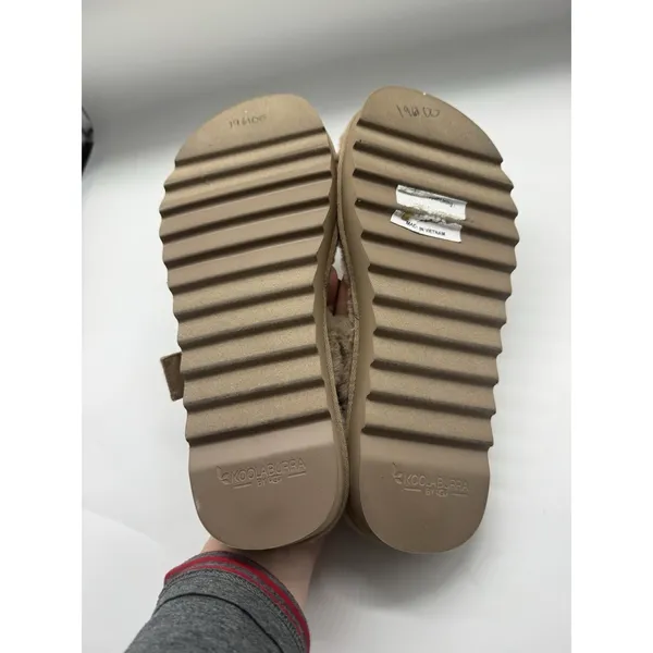 NWOB Koolaburra by UGG Backstrap Fuzzy Sandals Fuzz Oh Amphora Size 9 - Image 10