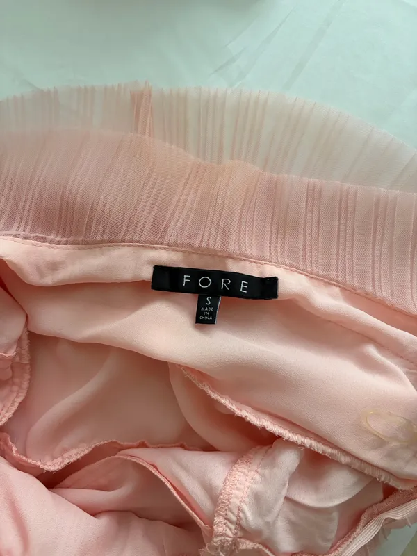 Fore Ruffle Halter Dress Pink - Image 3