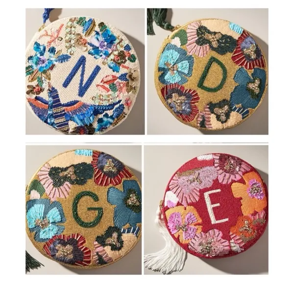 Anthropologie Round Initial L Purse - Image 5