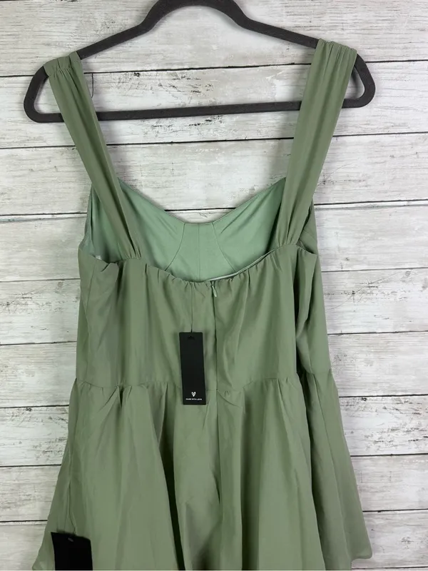 Lulus Carlynda Sage Brush Tiered Bustier Maxi Dress Size XL - Image 7