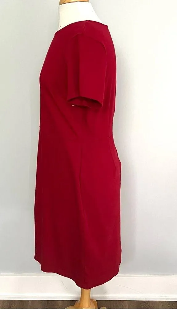 NWOT Old Navy Red Stretchy Short Sleeve Sheath Dress Size L - Image 6