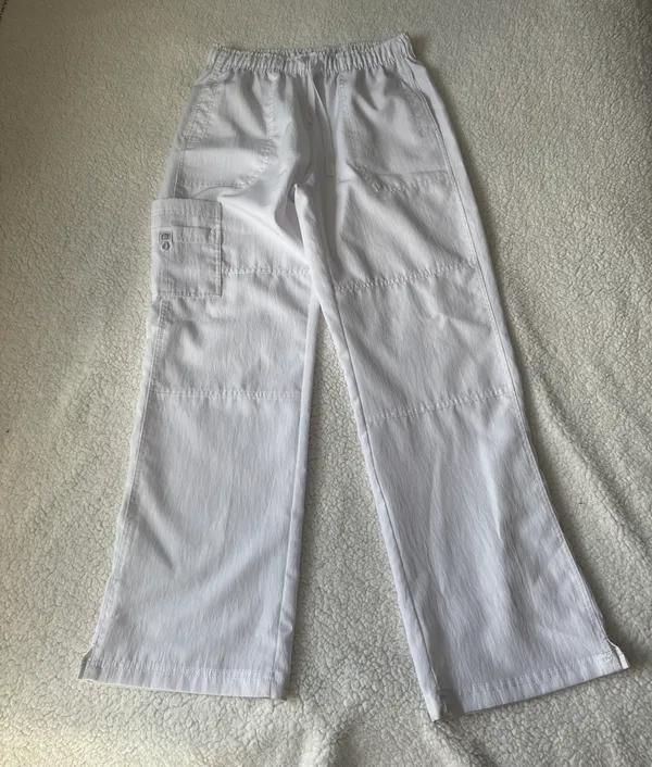 White Scrub Pants Size M - Image 2