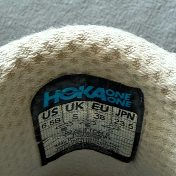 Hoka White cliffton 9 running shoes - Image 6