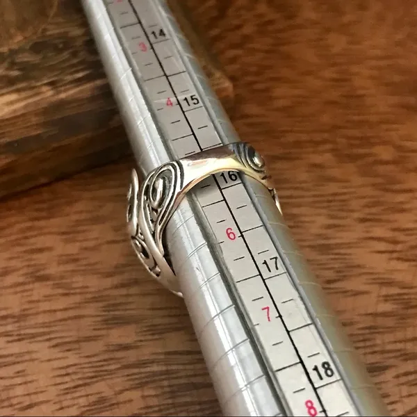 Carolyn Pollack Initial Filigree Sterling Ring 5 Silver - Image 7