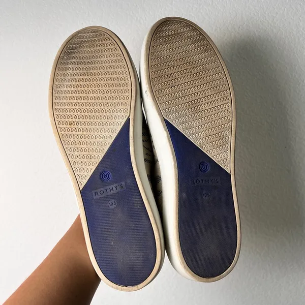 Rothy’s The Sneaker‎ Maritime Tiger Blue Ivory Retired Women’s 10.5 - Image 10