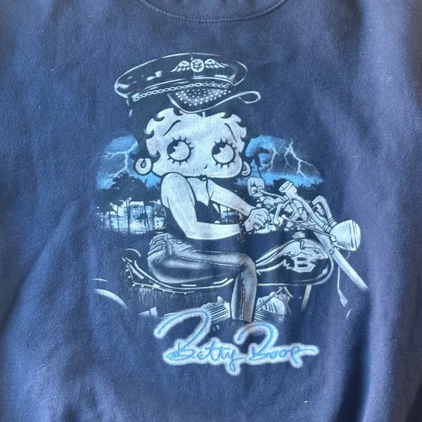 betty boop motorycle sweater - Image 3