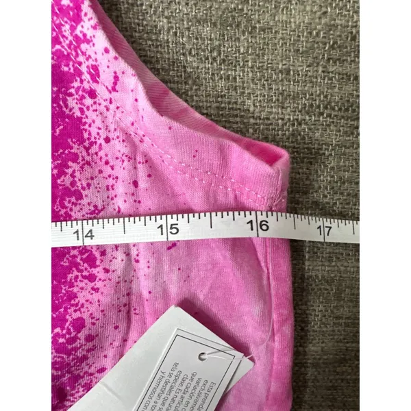 Nickelodeon SpongeBob Pink Tie-Dye Tank Top & Gray Fleece Shorts Size XS Women Juniors - Image 11