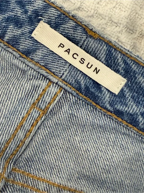PacSun High Rise Straight Leg Mom Jeans Medium Wash Size 25 - Image 6