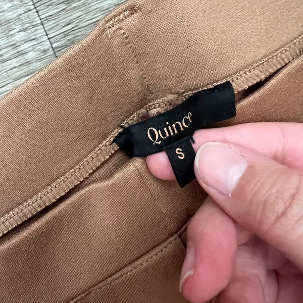 Quince tan‎ brown pull on pants size small - Image 10