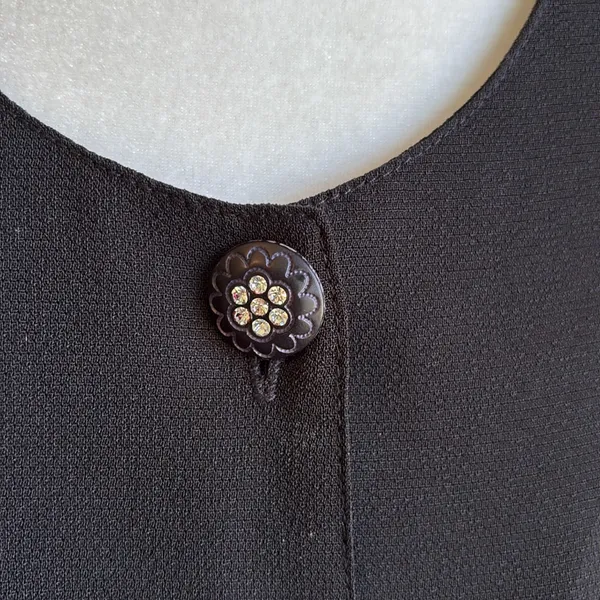 Dark Academia Vintage Chiffon Shirt Dress Witchy Whimsigoth Vampy Dolce Sz Med - Image 8