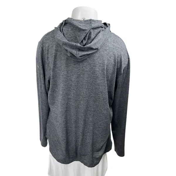 Alo Yoga Women's Gray Knit Long Sleeve Hooded Hoodie Sweatshirt Sweater Top XL - Image 2