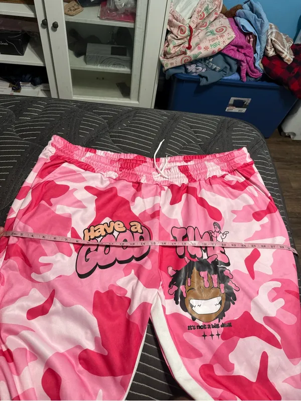 Nfinity Men’s SHEIN plus size Pink Camo Graphic pants size 6XL - Image 9
