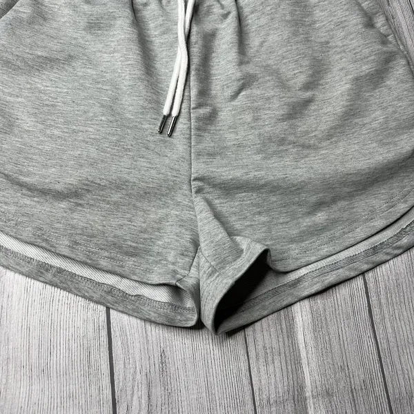 SHEIN Unity Drawstring Waist Track Shorts Athleisure Stretch Size Medium - Image 6