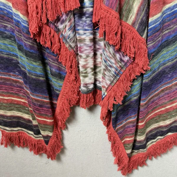 John Paul Richard Asymmetrical Open Cardigan Sweater Mullticolor Women's size M - Image 6