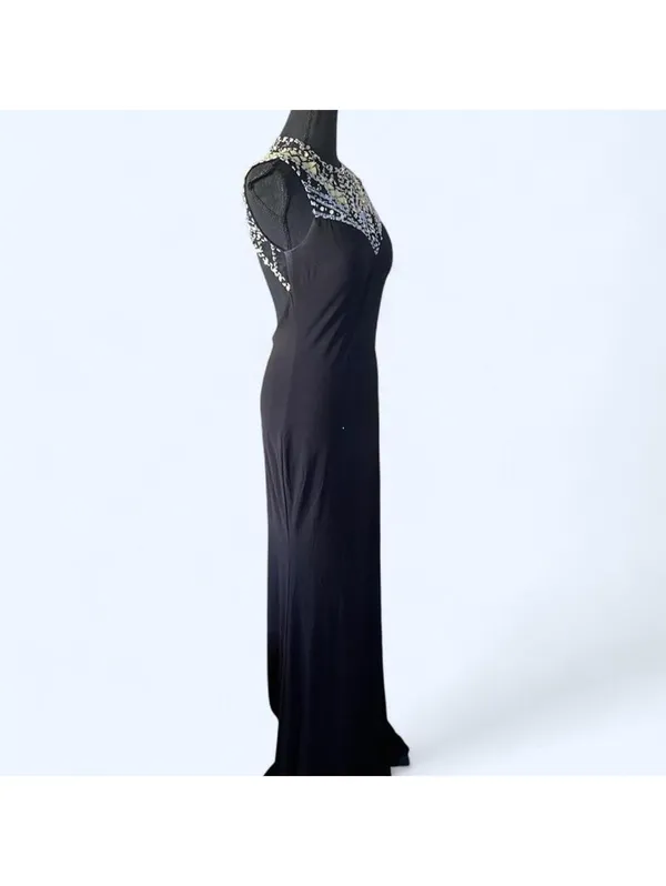 Vintage Y2K Betsy & Adam Beaded Evening Gown Size 6 🖤 - Image 3