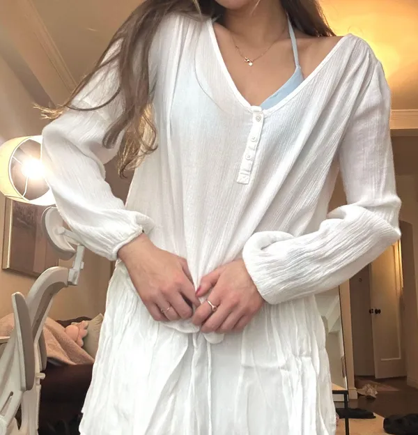 Abercrombie White Blouse - Image 2