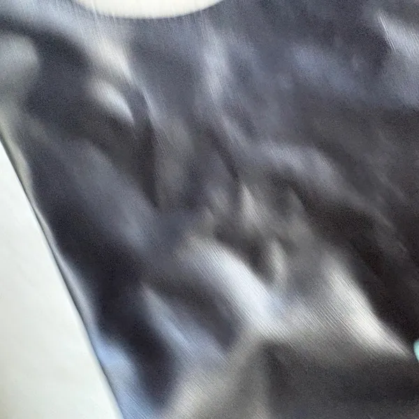 Black Faux Leather Slouchy Hobo Shoulder Bag Minimalist Y2K Style - Image 6