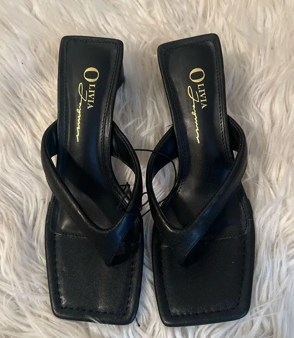 Forever 21 Black Sandal Block Heels - Image 2