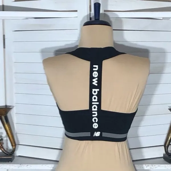 New Balance Black Racerback Sports Bra Size Small - Image 14