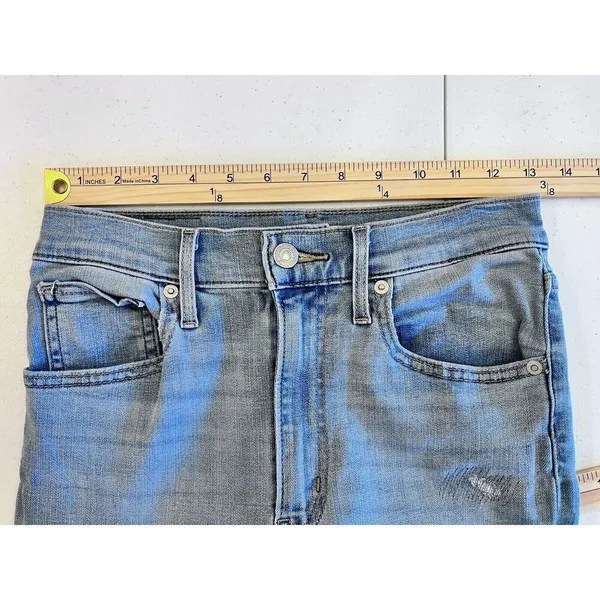 Levi's Mile High Super Skinny Jeans Size 27 Waist Light Wash Blue Stretch‎ Denim - Image 6