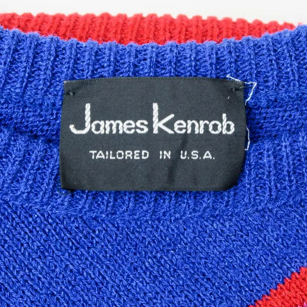Vintage 60s James Kenrob Red White & Blue Sweater - Image 9