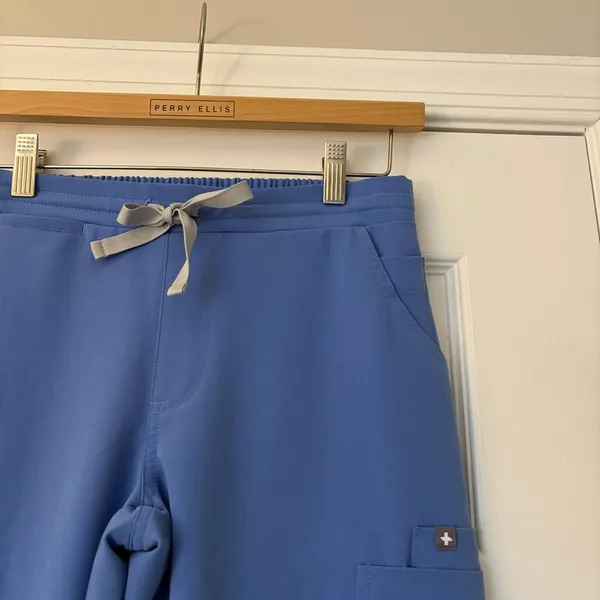 FIGS Yola Skinny Scrub Pant Ceil Blue XS Nurse MD PA PT Healthcare Hospital - Image 6