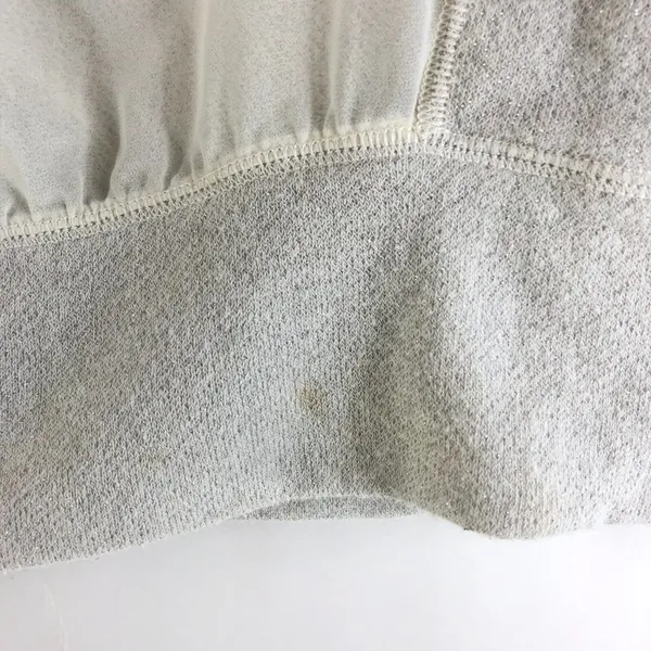 Aerie Womens Sweater Pullover Sheer Back Metallic Scoop Neck Gray M - Image 3