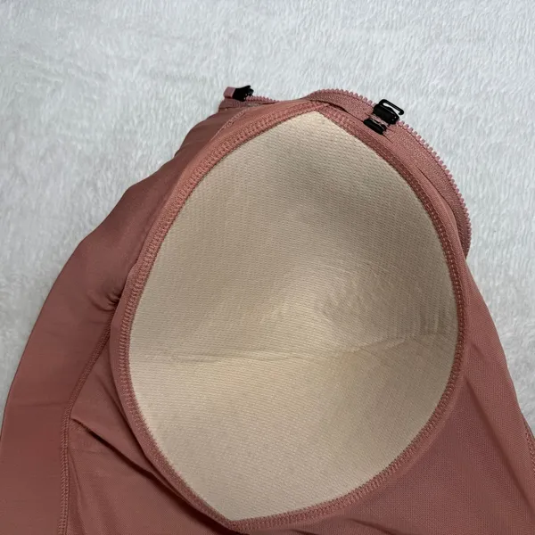 Duluth Trading Co Front Zip Sports Bra 24W Mauve High Impact Adjustable Straps - Image 7