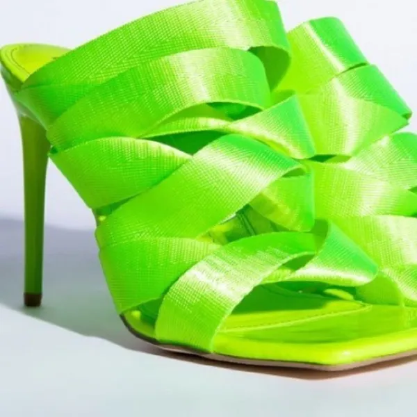 Azaela Wang Mule Sandal Green Size 9 - Image 5