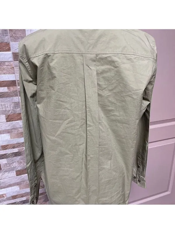 NWT MASSIMO DUTTI - 100% cotton Utility shirt M Academia Minimalist Quiet Luxury - Image 9