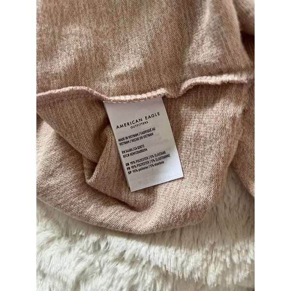 American Eagle Soft & Sexy Plush Button Front Y2K Cardigan Sweater Size Large - Image 6