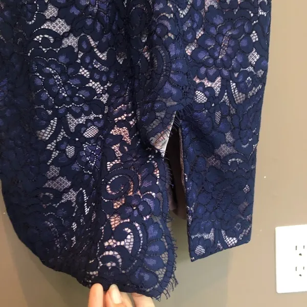 NWT J S‎ Collections Navy Lace Cocktail Dress Sz 2 - Image 10
