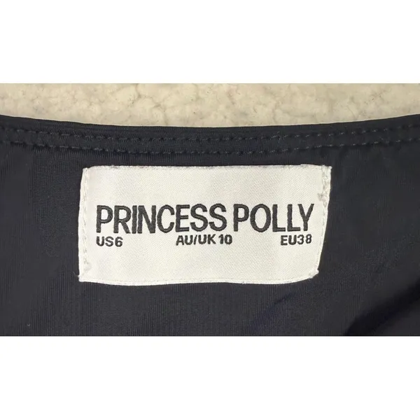 Princess Polly‎ Skirt Womens 6 Black Layered Skater Mini Stretch Casual Pull On - Image 2
